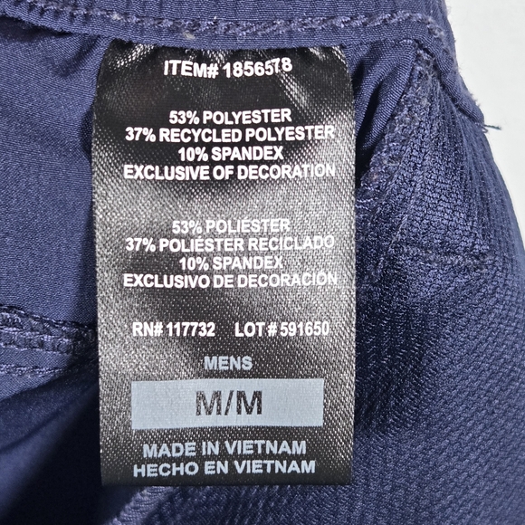 Soybu Mens Navy Blue Athletic Drawstring Waist Pull On Jogger Pants Size Medium - Picture 14 of 16